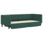 Trundle sofa bed with drawers dark green velvet 90x200 cm by vidaXL, Beds and slatted bases - Ref: Foro24-3196741, Price: 294...