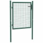 Puerta de valla de acero verde 100x75 cm