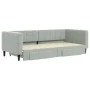 Trundle sofa bed with drawers light gray velvet 90x200 cm by vidaXL, Beds and slatted bases - Ref: Foro24-3196739, Price: 295...