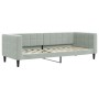 Trundle sofa bed with drawers light gray velvet 90x200 cm by vidaXL, Beds and slatted bases - Ref: Foro24-3196739, Price: 294...