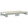 Trundle sofa bed with drawers light gray velvet 90x200 cm by vidaXL, Beds and slatted bases - Ref: Foro24-3196739, Price: 294...