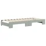 Trundle sofa bed with drawers light gray velvet 90x200 cm by vidaXL, Beds and slatted bases - Ref: Foro24-3196739, Price: 295...