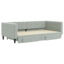 Sofá cama nido con cajones terciopelo gris claro 100x200 cm de vidaXL, Camas y somieres - Ref: Foro24-3196746, Precio: 307,00...