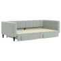 Trundle sofa bed with drawers light gray velvet 100x200 cm by vidaXL, Beds and slatted bases - Ref: Foro24-3196746, Price: 30...