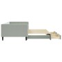 Trundle sofa bed with drawers light gray velvet 100x200 cm by vidaXL, Beds and slatted bases - Ref: Foro24-3196746, Price: 30...