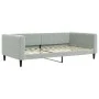 Trundle sofa bed with drawers light gray velvet 100x200 cm by vidaXL, Beds and slatted bases - Ref: Foro24-3196746, Price: 30...
