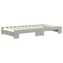 Trundle sofa bed with drawers light gray velvet 100x200 cm by vidaXL, Beds and slatted bases - Ref: Foro24-3196746, Price: 30...