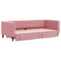 Ausziehbares Schlafsofa mit Schubladen aus rosa Samt, 90 x 200 cm von vidaXL, Betten und Lattenroste - Ref: Foro24-3196742, P...
