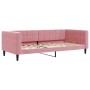 Ausziehbares Schlafsofa mit Schubladen aus rosa Samt, 90 x 200 cm von vidaXL, Betten und Lattenroste - Ref: Foro24-3196742, P...