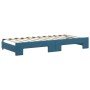 Sofá cama nido con cajones terciopelo azul 90x200 cm de vidaXL, Camas y somieres - Ref: Foro24-3197842, Precio: 481,43 €