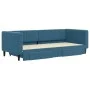 Trundle sofa bed with drawers blue velvet 90x200 cm by vidaXL, Beds and slatted bases - Ref: Foro24-3196738, Price: 289,23 €,...