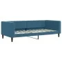 Trundle sofa bed with drawers blue velvet 90x200 cm by vidaXL, Beds and slatted bases - Ref: Foro24-3196738, Price: 289,23 €,...