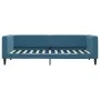Trundle sofa bed with drawers blue velvet 90x200 cm by vidaXL, Beds and slatted bases - Ref: Foro24-3196738, Price: 289,23 €,...