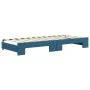 Trundle sofa bed with drawers blue velvet 90x200 cm by vidaXL, Beds and slatted bases - Ref: Foro24-3196738, Price: 289,23 €,...