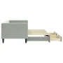 Trundle sofa bed with drawers light gray velvet 80x200 cm by vidaXL, Beds and slatted bases - Ref: Foro24-3196732, Price: 310...