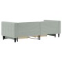 Trundle sofa bed with drawers light gray velvet 80x200 cm by vidaXL, Beds and slatted bases - Ref: Foro24-3196732, Price: 289...