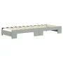 Trundle sofa bed with drawers light gray velvet 80x200 cm by vidaXL, Beds and slatted bases - Ref: Foro24-3196732, Price: 310...
