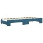 Ausziehbares Schlafsofa mit Schubladen aus blauem Samt, 80 x 200 cm von vidaXL, Betten und Lattenroste - Ref: Foro24-3197835,...