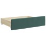 Sofá cama nido con cajones terciopelo verde oscuro 90x200 cm de vidaXL, Camas y somieres - Ref: Foro24-3197845, Precio: 478,9...