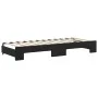 Trundle sofa bed with drawers black velvet 80x200 cm by vidaXL, Beds and slatted bases - Ref: Foro24-3197840, Price: 457,79 €...