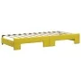 Sofá cama nido con cajones terciopelo amarillo 90x200 cm de vidaXL, Camas y somieres - Ref: Foro24-3197848, Precio: 473,09 €,...