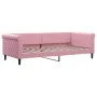 Trundle sofa bed with pink velvet drawers 90x200 cm by vidaXL, Beds and slatted bases - Ref: Foro24-3197846, Price: 480,16 €,...