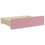 Ausziehbares Schlafsofa mit Schubladen aus rosa Samt, 90 x 200 cm von vidaXL, Betten und Lattenroste - Ref: Foro24-3197846, P...
