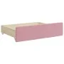 Trundle sofa bed with pink velvet drawers 90x200 cm by vidaXL, Beds and slatted bases - Ref: Foro24-3197846, Price: 480,16 €,...