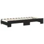 Trundle sofa bed with drawers black velvet 90x200 cm by vidaXL, Beds and slatted bases - Ref: Foro24-3197847, Price: 482,15 €...