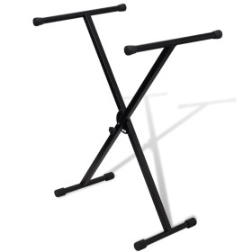 Verstellbarer Solo-Keyboardständer mit X-Rahmen von vidaXL, Notenständer - Ref: Foro24-70029, Preis: 33,37 €, Rabatt: %