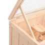 Jaula para hámster madera maciza abeto 60x30x35 cm