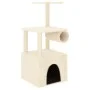 Cat scratching post with cream sisal posts 109.5 cm by vidaXL, Cat furniture - Ref: Foro24-172058, Price: 37,11 €, Discount: %