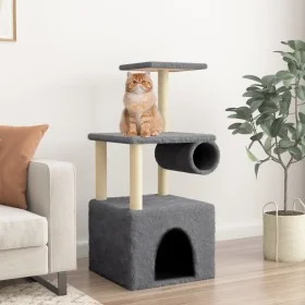 Cat scratching post with dark gray sisal posts 109.5 cm by vidaXL, Cat furniture - Ref: Foro24-172060, Price: 37,62 €, Discou...