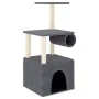 Cat scratching post with dark gray sisal posts 109.5 cm by vidaXL, Cat furniture - Ref: Foro24-172060, Price: 37,62 €, Discou...