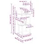 Katzenkratzbaum mit dunkelgrauen Sisalstämmen, 167 cm von vidaXL, Katzenmöbel - Ref: Foro24-172069, Preis: 58,37 €, Rabatt: %