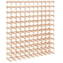 Wine rack for 120 bottles solid pine wood 112.5x23x123.5cm by vidaXL, Wine racks - Ref: Foro24-353754, Price: 163,57 €, Disco...