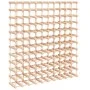 Wine rack for 120 bottles solid pine wood 112.5x23x123.5cm by vidaXL, Wine racks - Ref: Foro24-353754, Price: 153,54 €, Disco...
