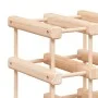 Weinregal für 120 Flaschen aus massivem Kiefernholz 112,5x23x123,5cm von vidaXL, Weinregale - Ref: Foro24-353754, Preis: 153,...