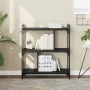 3-shelf engineered wood bookcase in black, 76x32x88 cm by vidaXL, Bookcases and shelves - Ref: Foro24-833930, Price: 49,34 €,...