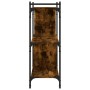 Bookshelf 3 shelves smoked oak wood 76x32x88 cm by vidaXL, Bookcases and shelves - Ref: Foro24-833932, Price: 49,09 €, Discou...
