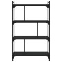 4-shelf bookcase black engineered wood 76x32x123 cm by vidaXL, Bookcases and shelves - Ref: Foro24-833935, Price: 64,37 €, Di...