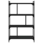 4-shelf bookcase black engineered wood 76x32x123 cm by vidaXL, Bookcases and shelves - Ref: Foro24-833935, Price: 63,56 €, Di...