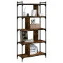 Bookcase with 5 shelves engineered wood smoked oak 76x32x158cm by vidaXL, Bookcases and shelves - Ref: Foro24-833942, Price: ...