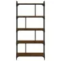 Bookcase with 5 shelves engineered wood oak brown 76x32x158 cm by vidaXL, Bookcases and shelves - Ref: Foro24-833944, Price: ...