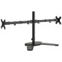 Dual monitor stand black steel VESA 75/100 mm by vidaXL, Monitor and TV stands - Ref: Foro24-358008, Price: 33,87 €, Discount: %