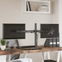 Soporte para monitor doble acero negro VESA 75/100 mm de vidaXL, Soportes para monitores y televisor - Ref: Foro24-358008, Pr...