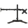 Dual monitor stand black steel VESA 75/100 mm by vidaXL, Monitor and TV stands - Ref: Foro24-358008, Price: 33,87 €, Discount: %