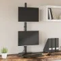 Soporte para monitor doble acero negro VESA 75/100 mm de vidaXL, Soportes para monitores y televisor - Ref: Foro24-358007, Pr...