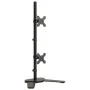 Soporte para monitor doble acero negro VESA 75/100 mm de vidaXL, Soportes para monitores y televisor - Ref: Foro24-358007, Pr...