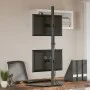 Soporte para monitor doble acero negro VESA 75/100 mm de vidaXL, Soportes para monitores y televisor - Ref: Foro24-358007, Pr...
